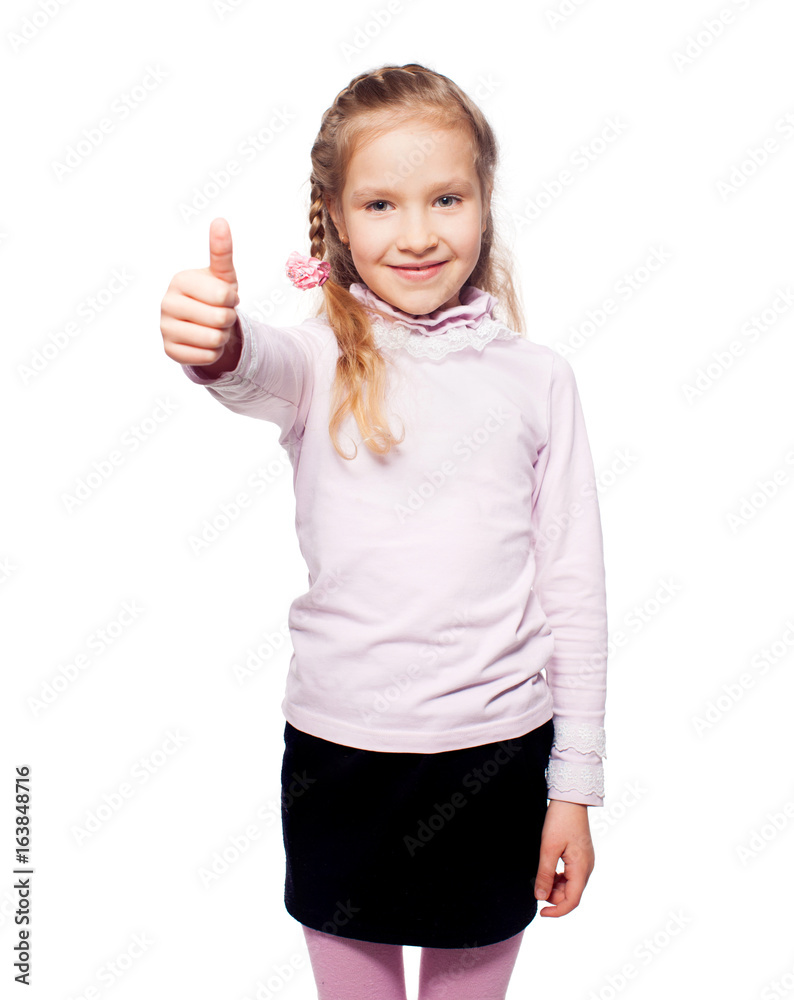Girl isolated on white Girl isolated on white