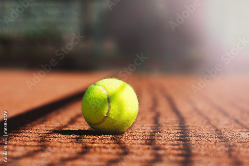 Close up of tennis ball