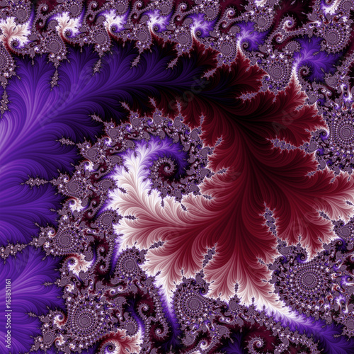Blue and red fractal.
