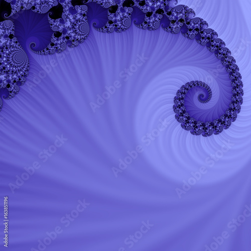 Blue fractal illustration.
