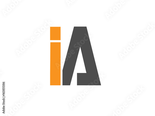 IA Initial Logo for your startup venture