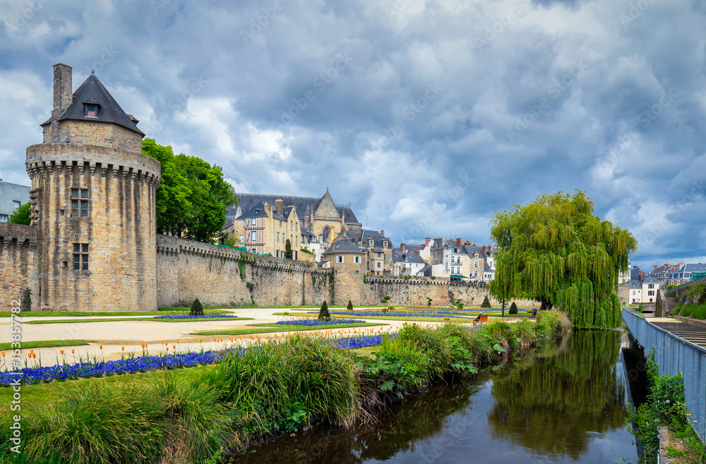 Vannes, a medieval city of Brittany (Bretagne) in France.