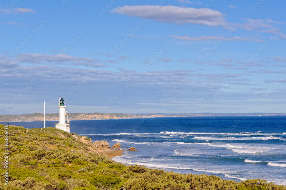 Point Lonsdale lighthouse in Victoria at the entrance of the Port Phillip Bay is one of the few manned lighthouses remaining in Australia