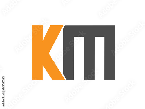 Free Download KM Initial Logo for your startup venture - GFXLoad