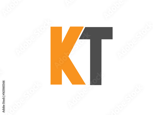 Free Download KT Initial Logo for your startup venture - GFXLoad