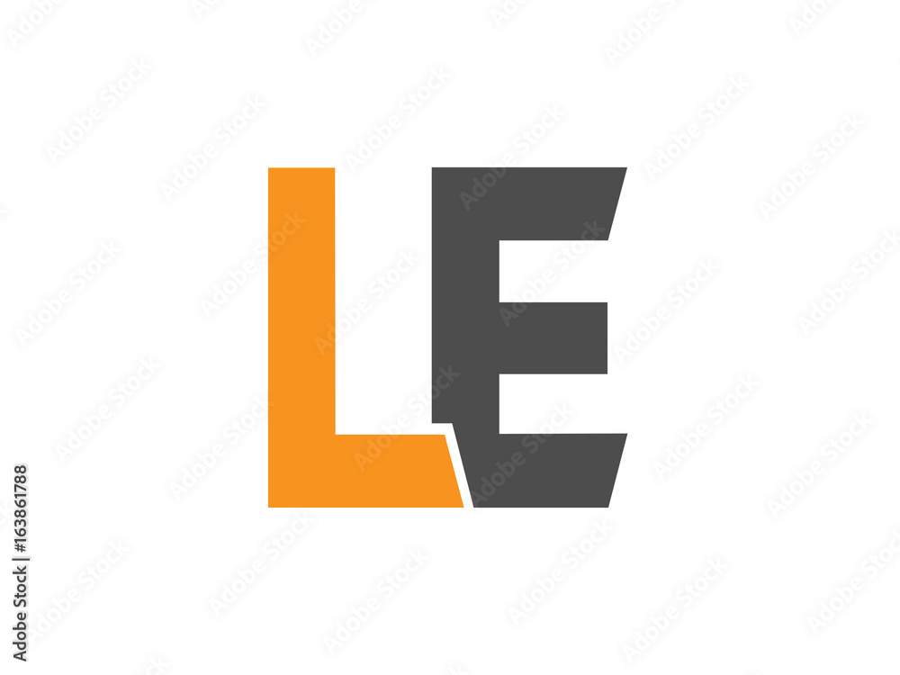 LE Initial Logo for your startup venture