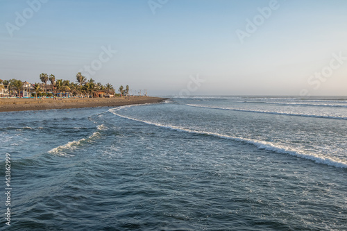Huanchaco Beach and town - Trujillo, Peru photo