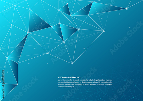 Abstract connection and network theme background