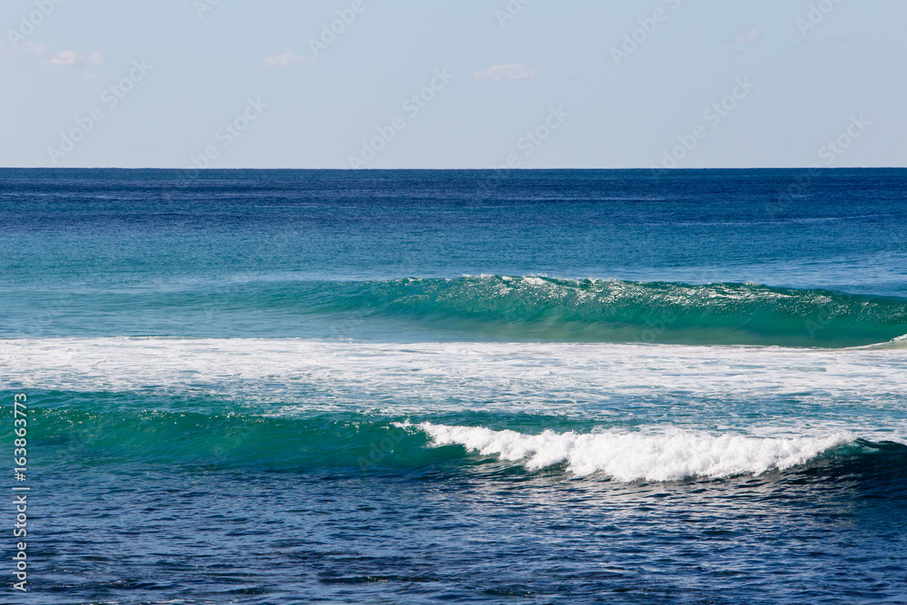 Incoming surf waves - Boomerang Beach, New South Wales, Australia