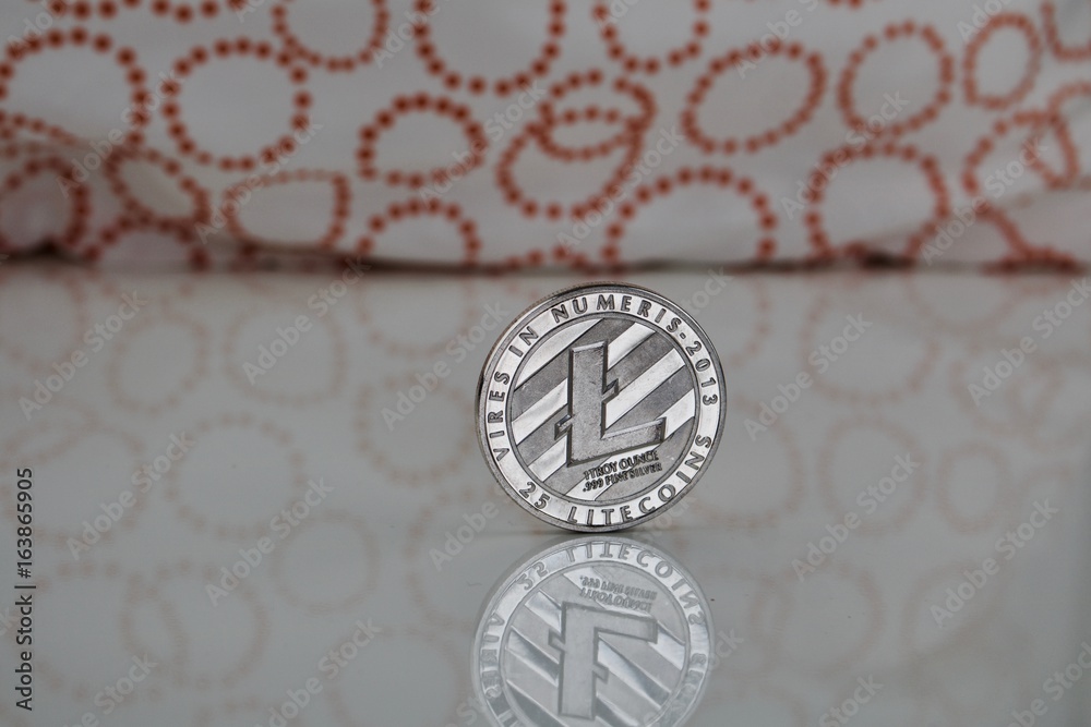 Silver Litecoin coin