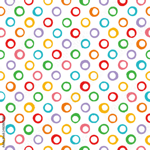 水玉 カラフル和風背景 手書き風 Stock Vector Adobe Stock