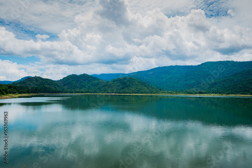 Beautiful natural lake in the forest © Takorn