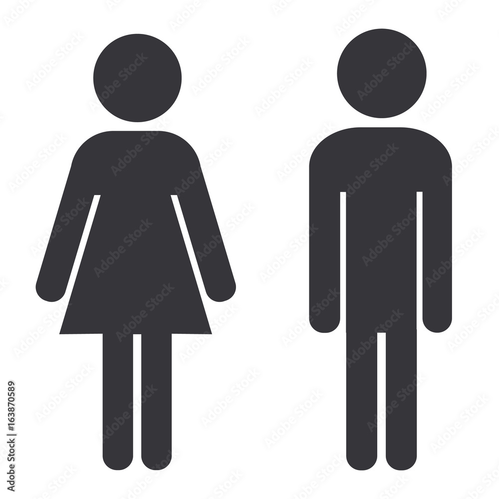 Bathroom Sign People Bathroom Sign People