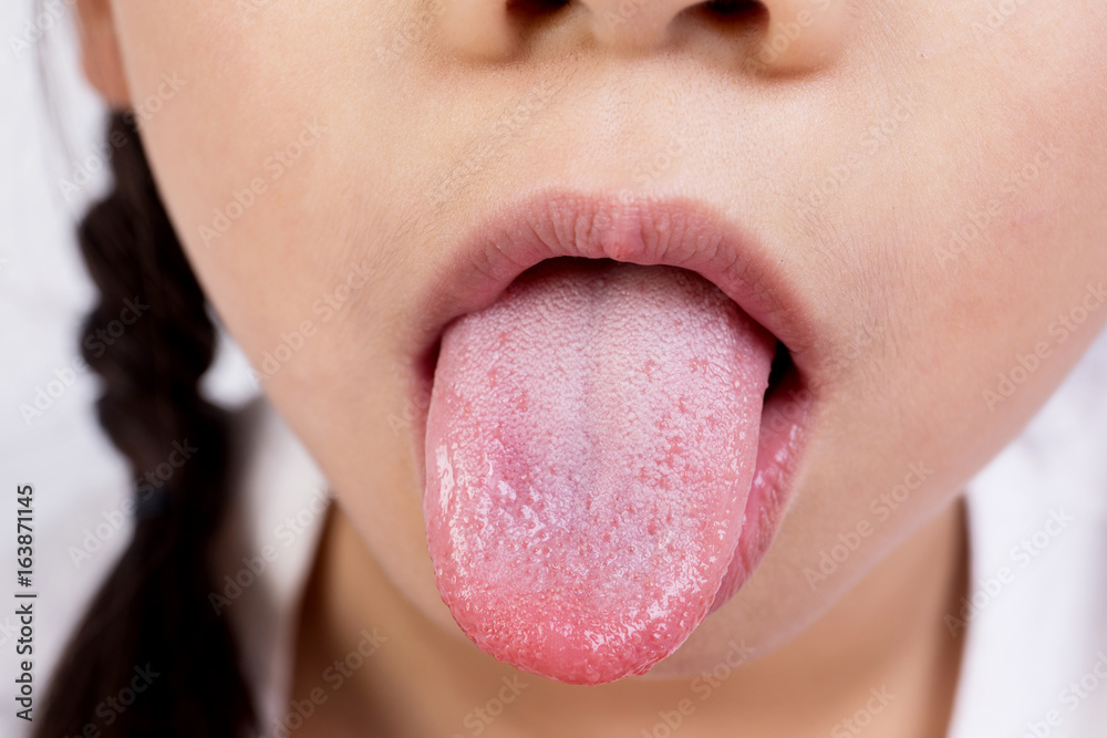 Fototapeta premium tongue open mouth