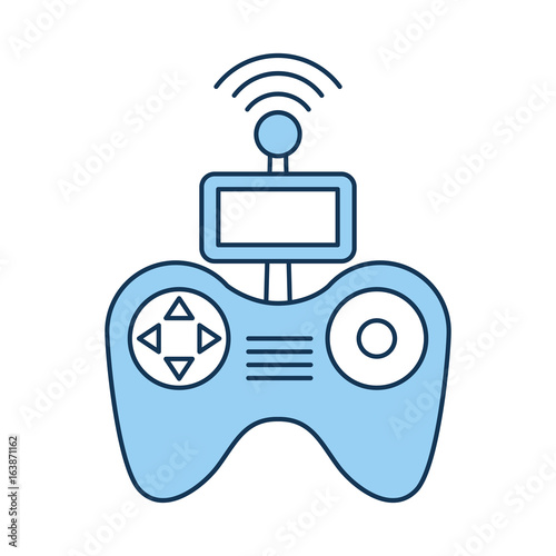 Drone remote control icon vector illustration design