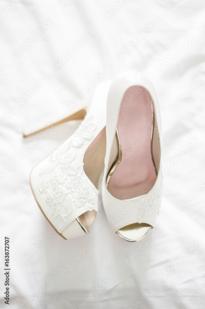 White wedding shoes for brides White wedding shoes for brides