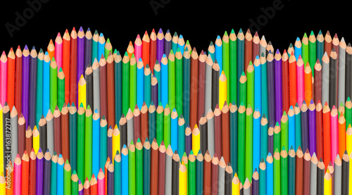  fond de crayons de couleurs