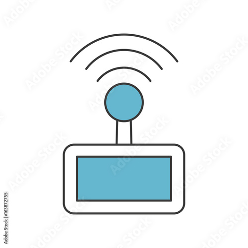 Drone remote control icon vector illustration design