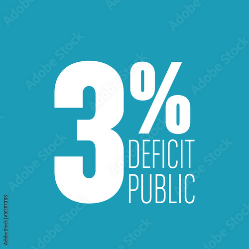 3 % déficit public