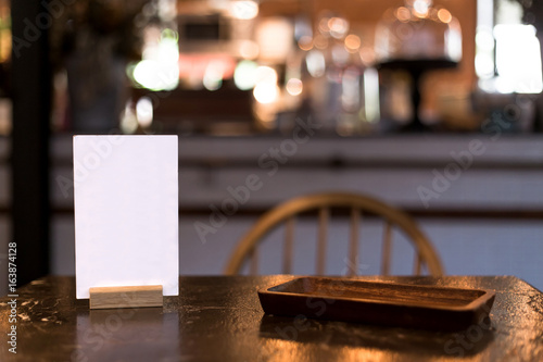 Fototapeta Naklejka Na Ścianę i Meble -  menu card in restaurant