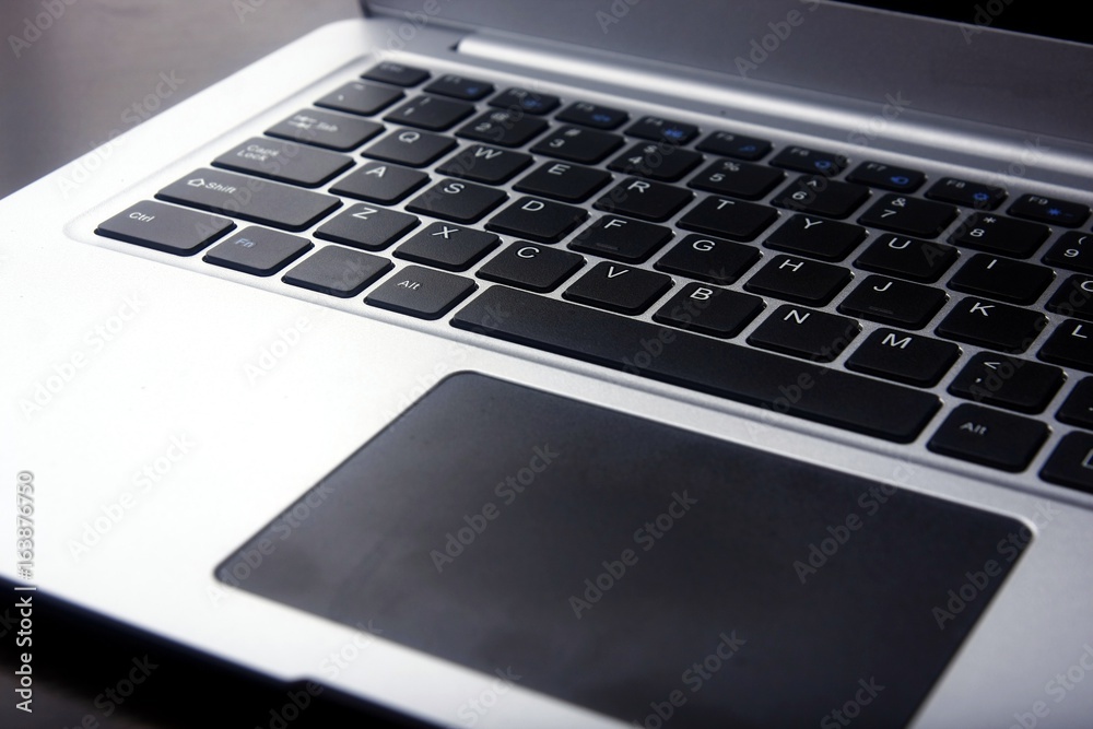Keyboard of a laptop computer. Keyboard of a laptop computer.