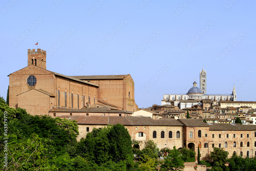 Cityscape of Siena, Italy