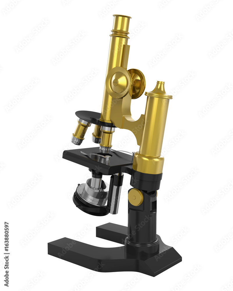 Antique Microscope Isolated