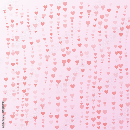 Valentine concept background of heart on pink background