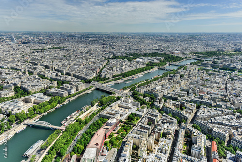 Aerial View of Paris, France © demerzel21