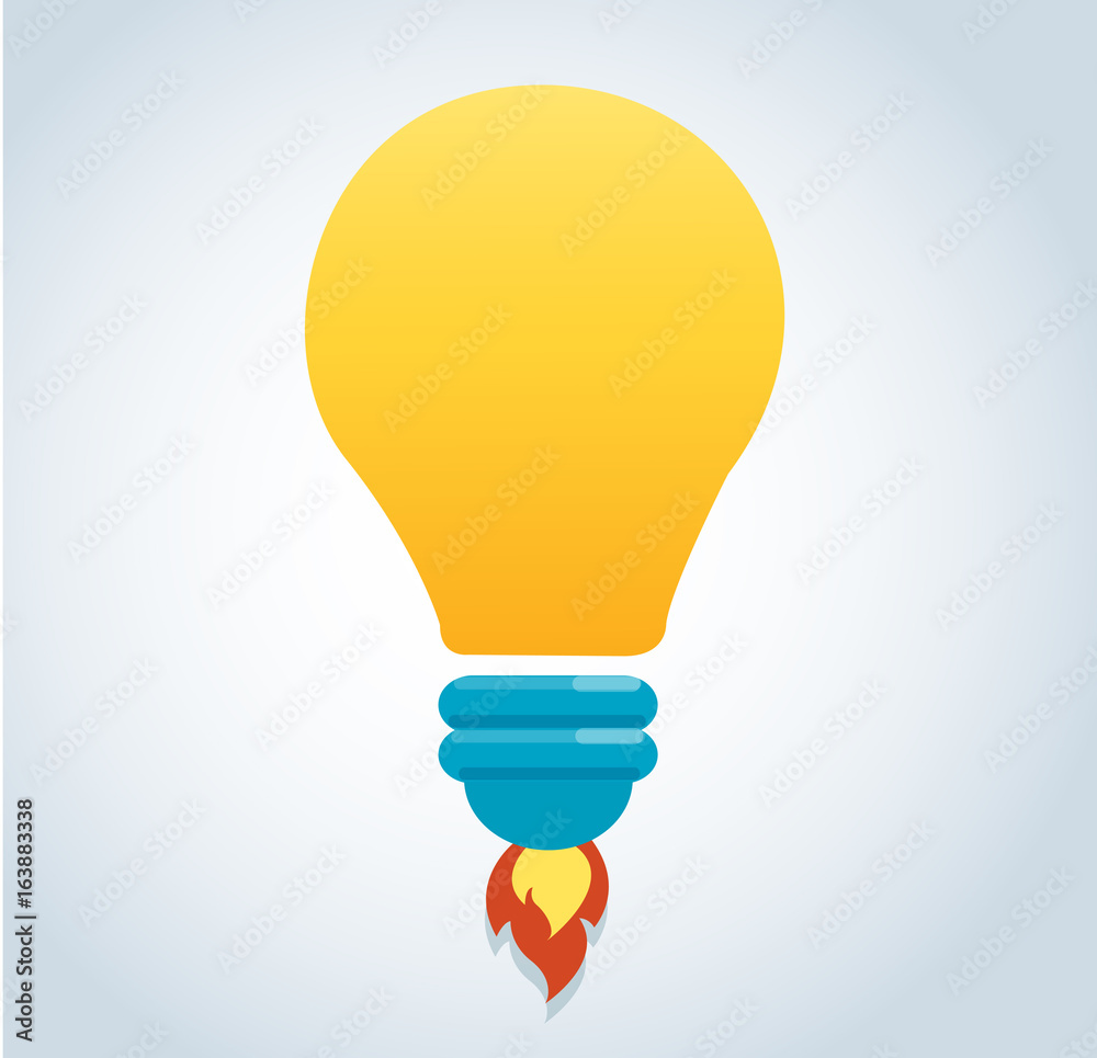 light bulb icon vector, creative concept light bulb icon vector, creative concept