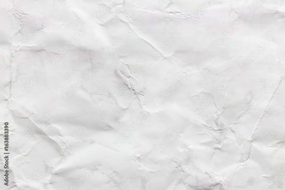 Wrinkled white paper, texture background Wrinkled white paper, texture background