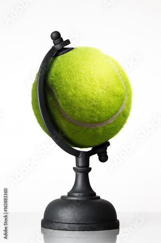 tennis ball globe © jayfish