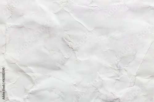 Wrinkled white paper, texture background
