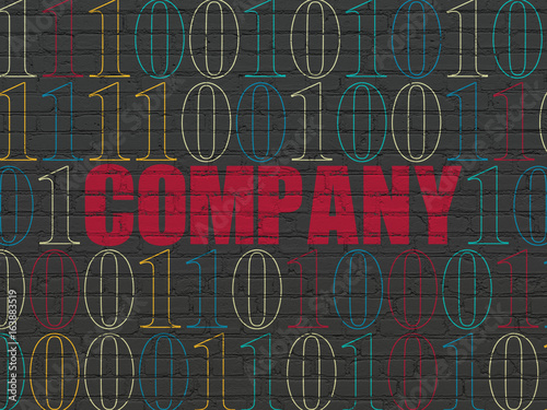 Business concept: Company on wall background