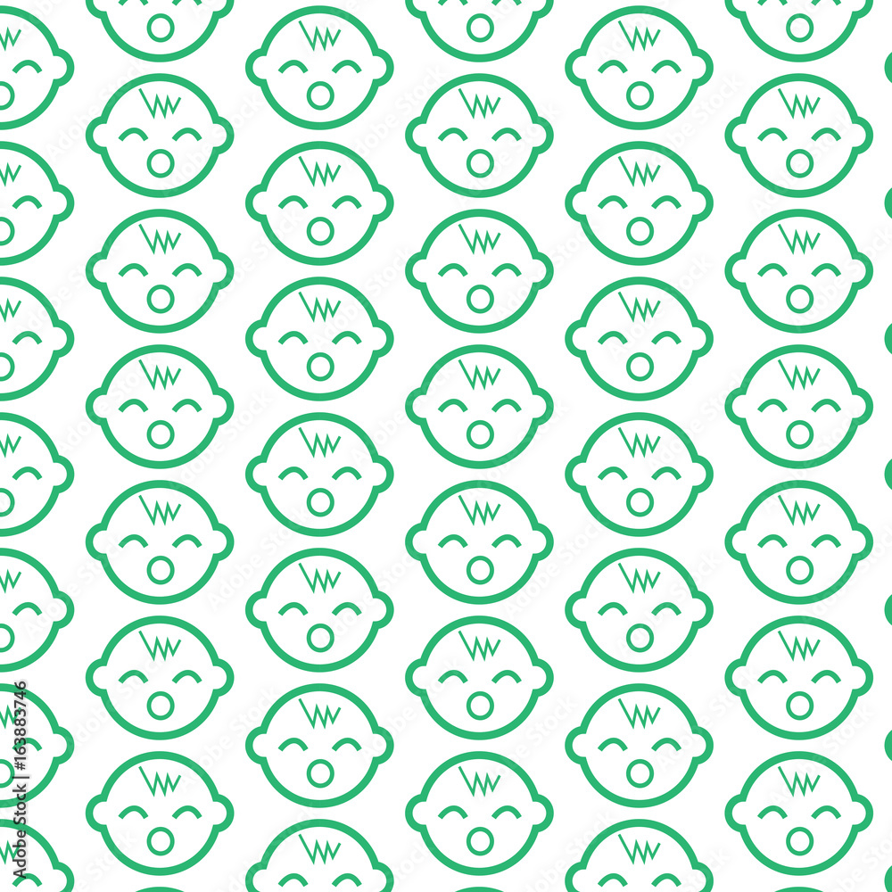 Pattern background Baby icon Pattern background Baby icon