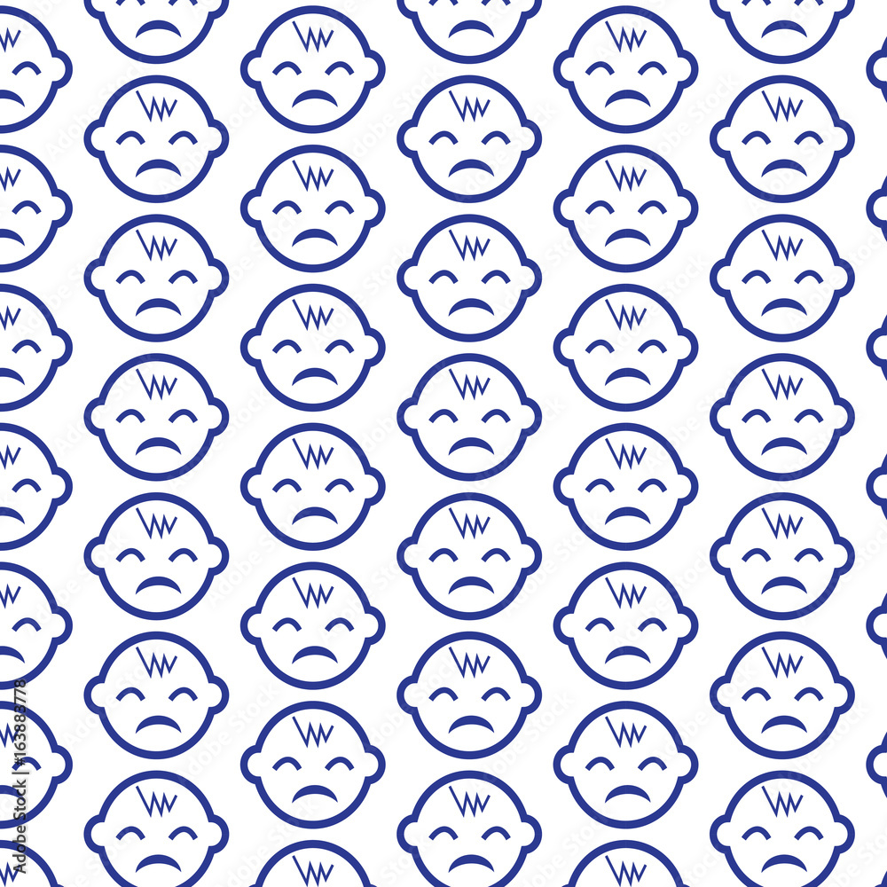 Pattern background Baby icon Pattern background Baby icon