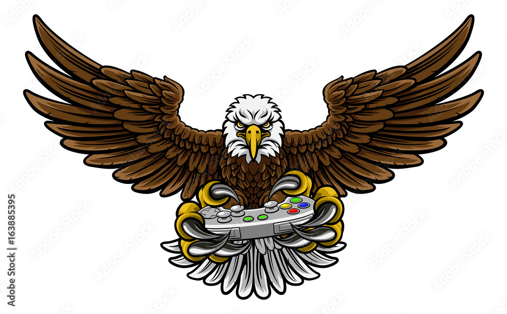 Fototapeta premium Eagle Esports Sports Gamer Mascot