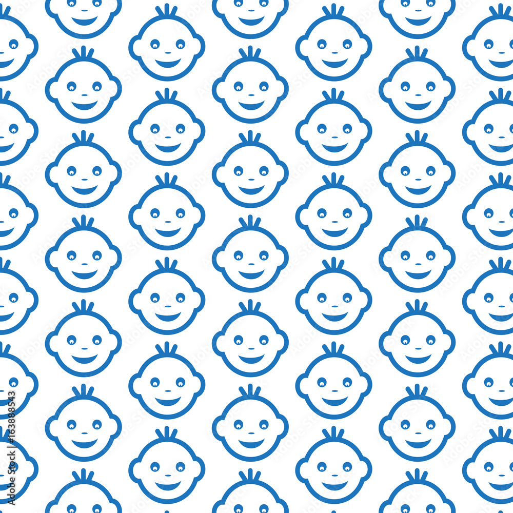 Pattern background Baby Face Emotion Icon Pattern background Baby Face Emotion Icon