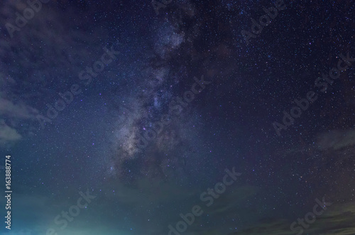 Milky Way in the sky in Thailand.
