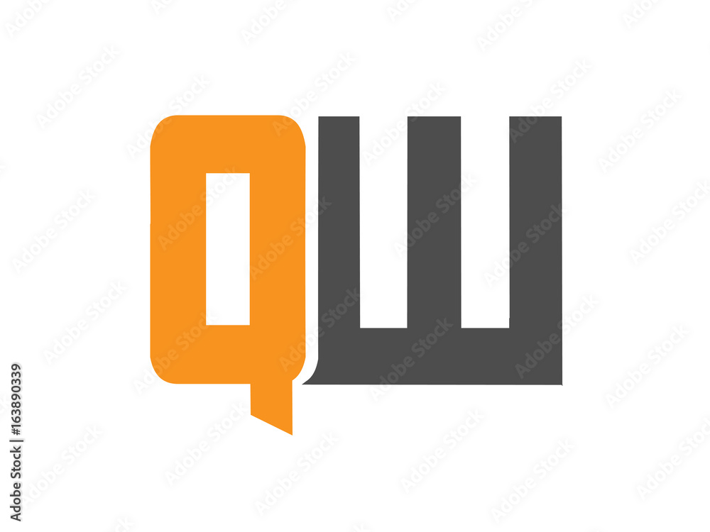 QW Initial Logo for your startup venture QW Initial Logo for your startup venture