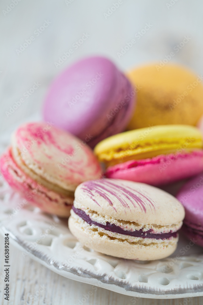 Obraz premium fresh colorful macaroons