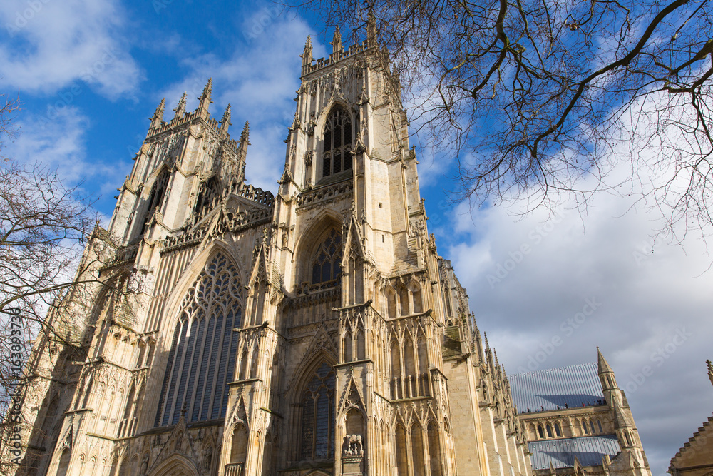 Fototapeta premium York Minster York England UK historic cathedral and tourist attraction 