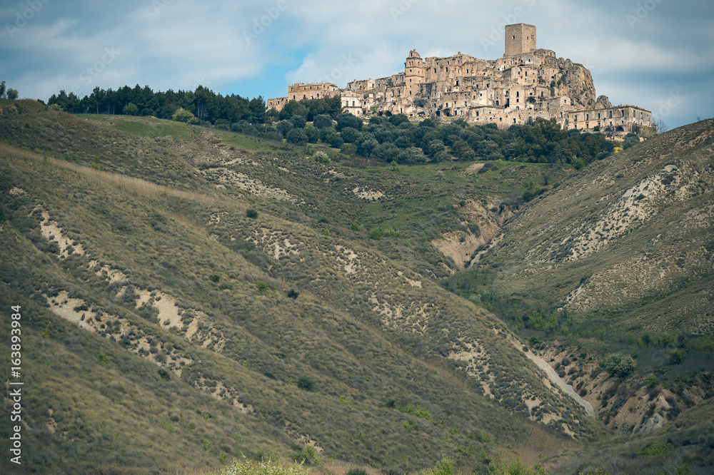 old Craco ghost country Italy
