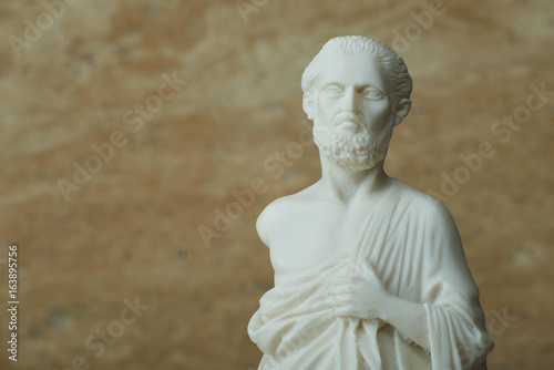Statue of Hippocrates,ancient greek physician. photo
