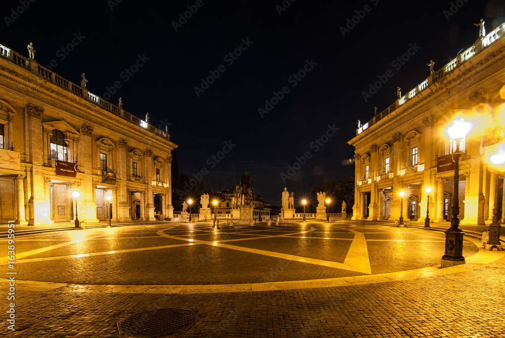 Piazza del Campidoglio at night