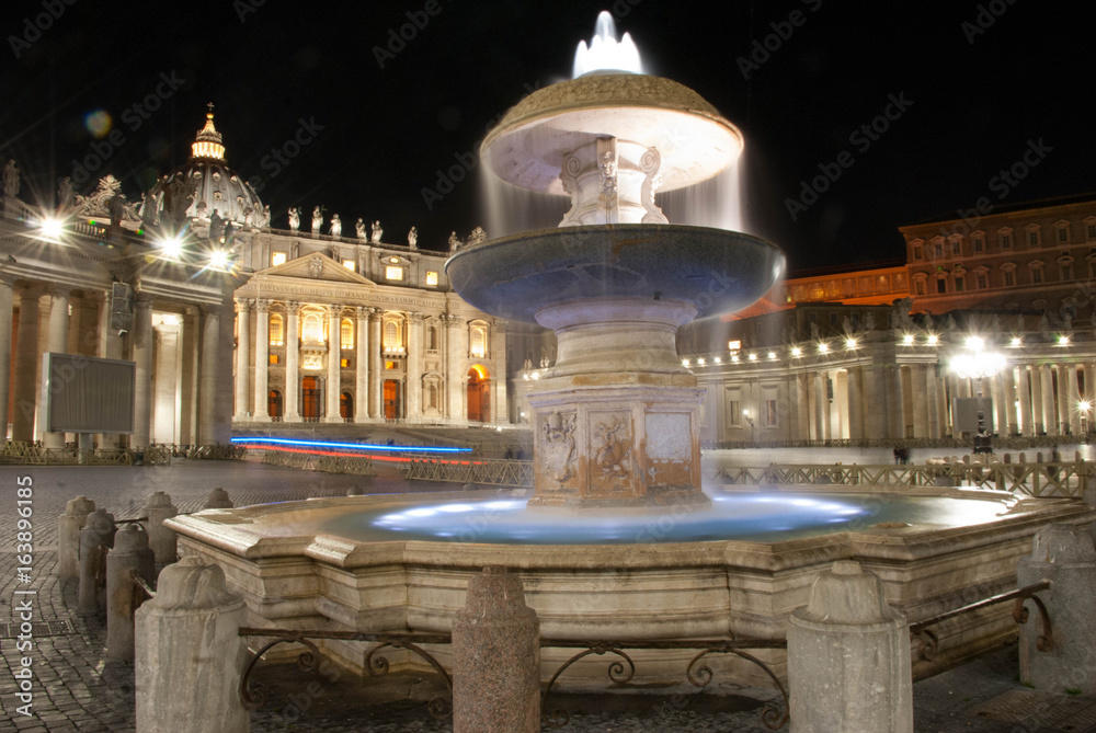 Fountain in San Peter Basilica - Vatican