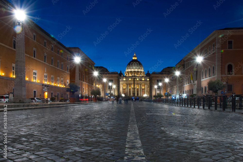 San Peter Basilica at Night 2