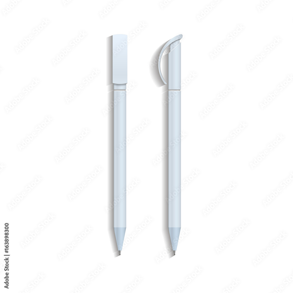 Pen mockup. Illustration isolated on white background Pen mockup. Illustration isolated on white background