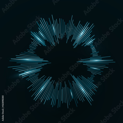 Abstract equalizer, wave light concept