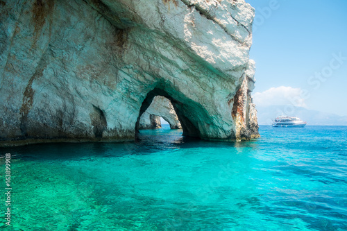 Scenic image of Blue caves, Zakinthos, Greece